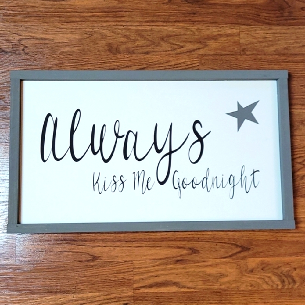 Wooden Handcrafted Large Sign Wall Decor Art